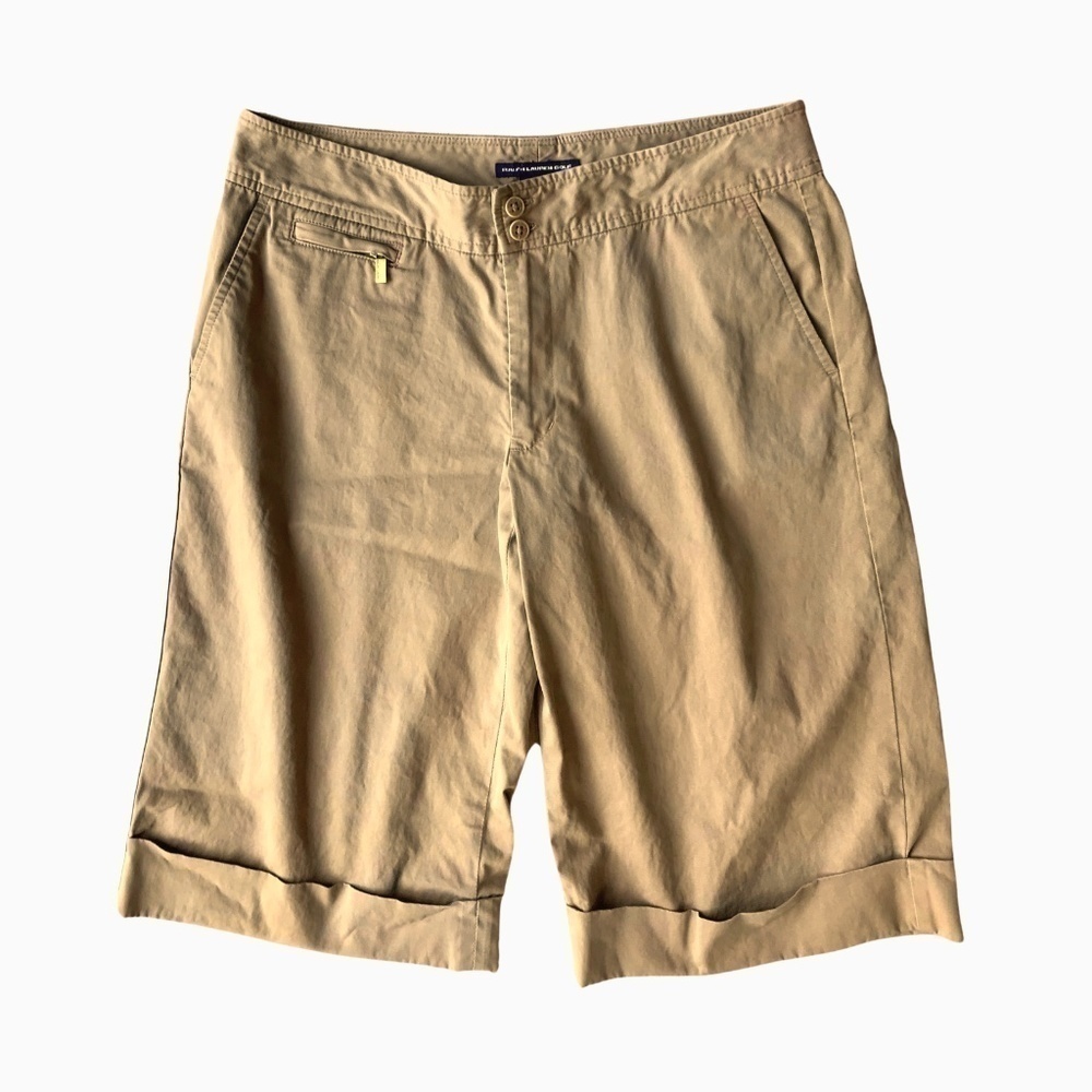 Polo Ralph Lauren Golf Khaki Bermuda Shorts 6 Cotton Classic Fit